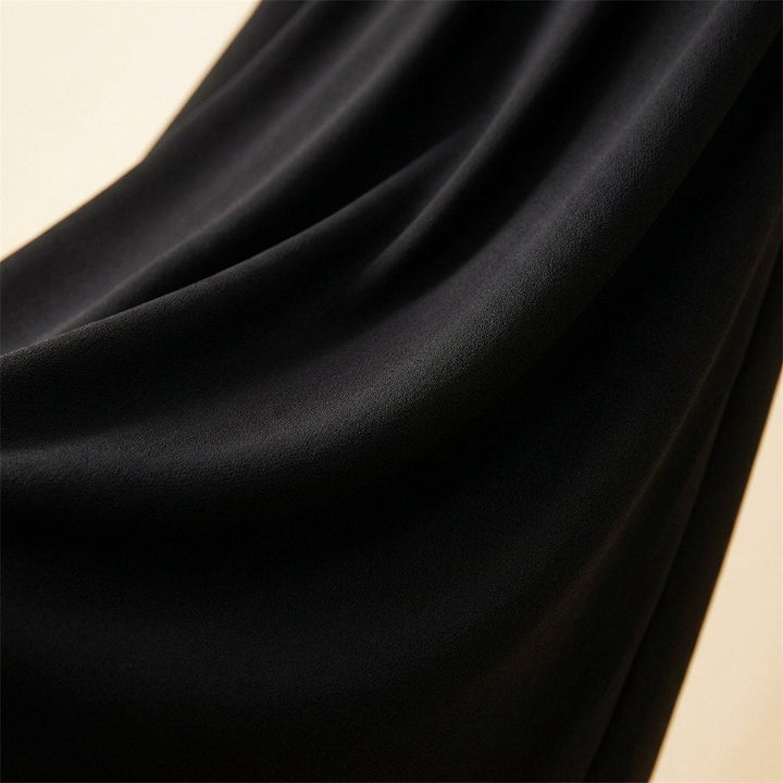Dara | Women's Dress Draped Front, Midi Length, Side Slit