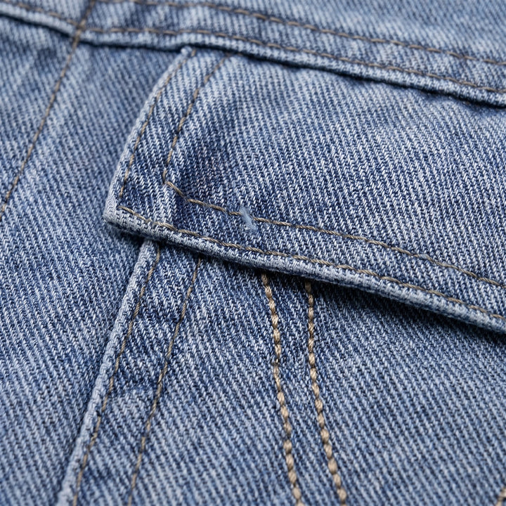 Denim | Tie-Up Long Sleeve Shirt
