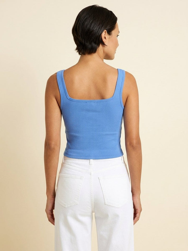 Diva | Crop Tank Top Soft, Slim-Fit, Integrated Bra Support