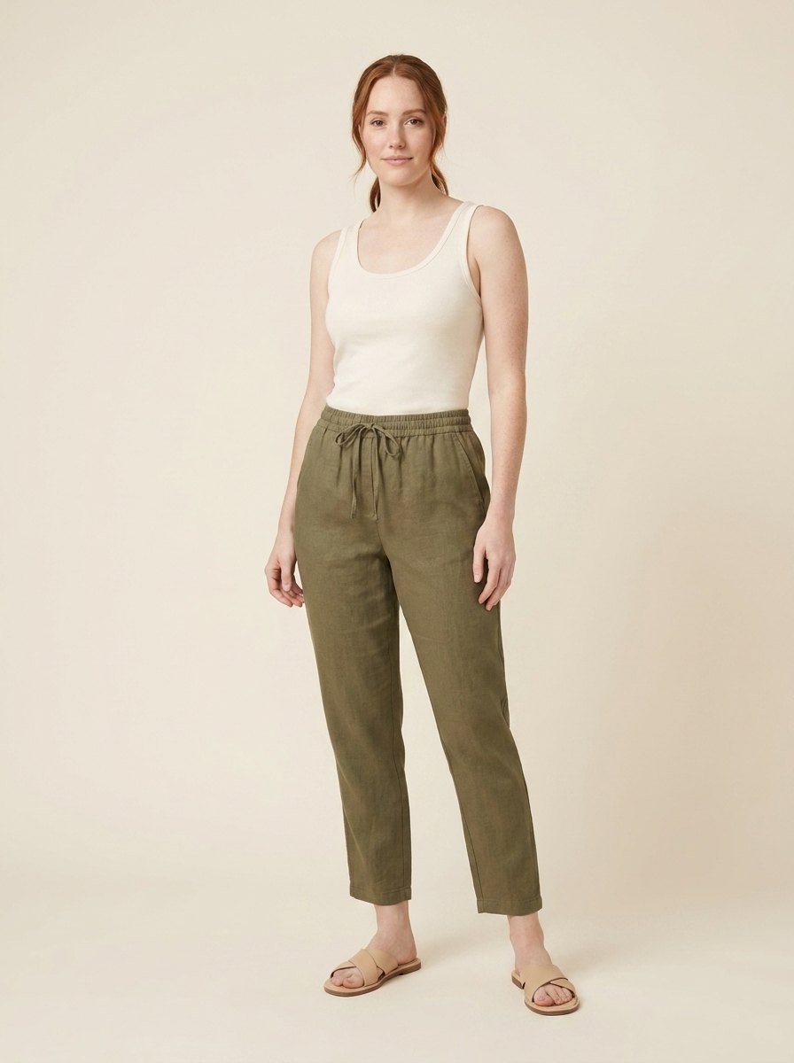 Ely linen pants olive