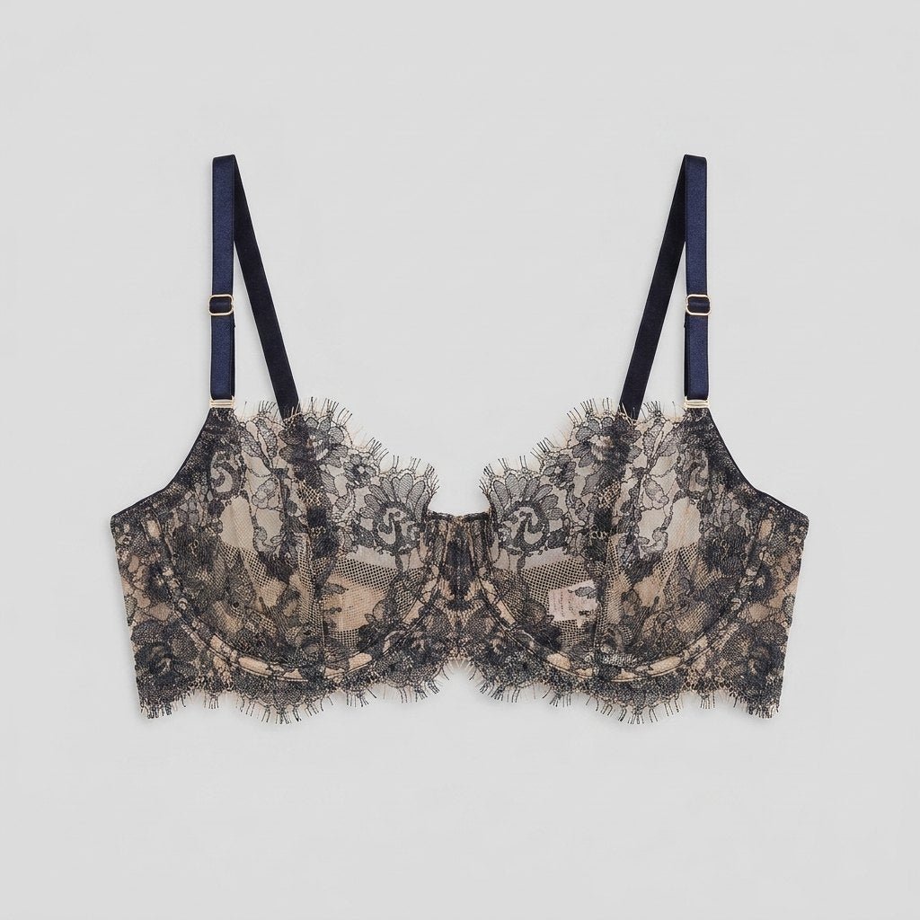 Elysia balconette bra navy lace front