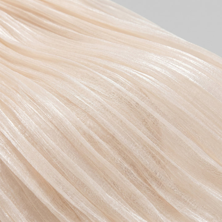 Elysia | Womens Dress Fully Pleated Mini Cocktail Dress with Ruffled Hem