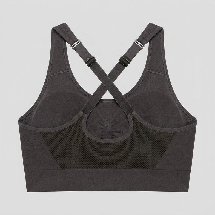 Elysia Sports Bra | Breathable, Adjustable Straps, Front Zipper