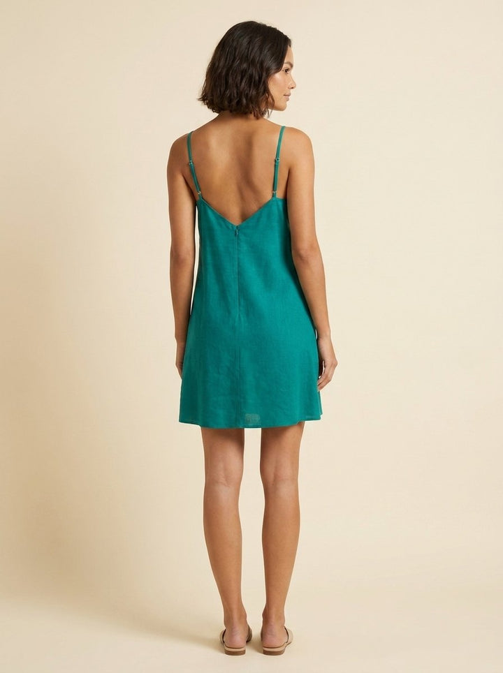 Elysia Womens Dress | Stretch Linen, Breathable Summer Shift Dress
