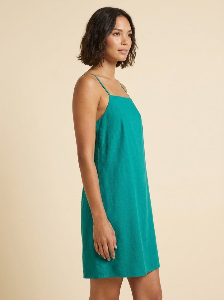Elysia Womens Dress | Stretch Linen, Breathable Summer Shift Dress