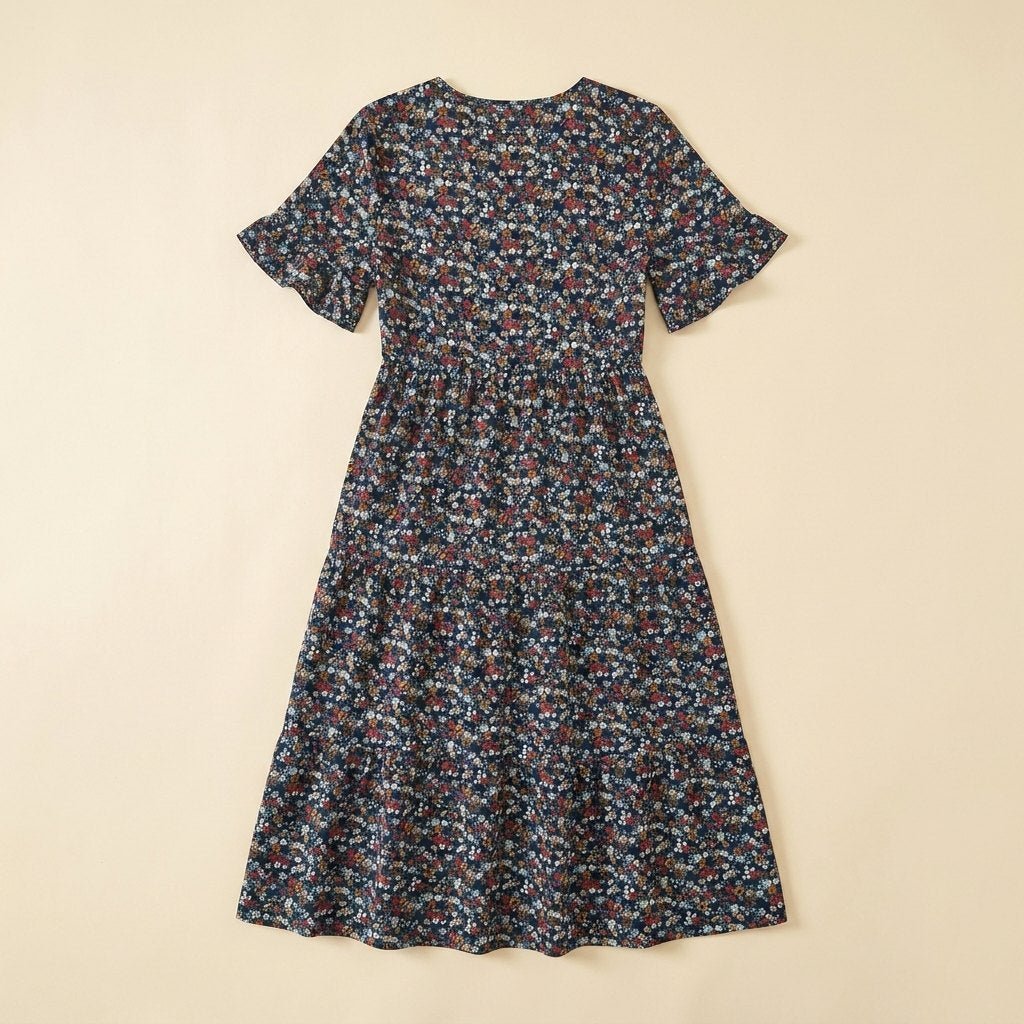 Elysian | Womens Dress Floral Print, Mid-Length Summer Dress