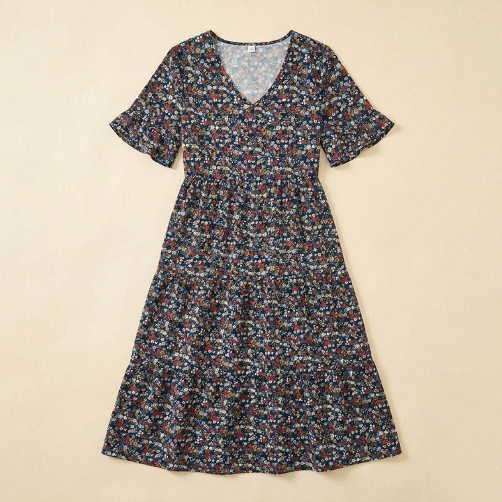 Elysian | Womens Dress Floral Print, Mid-Length Summer Dress