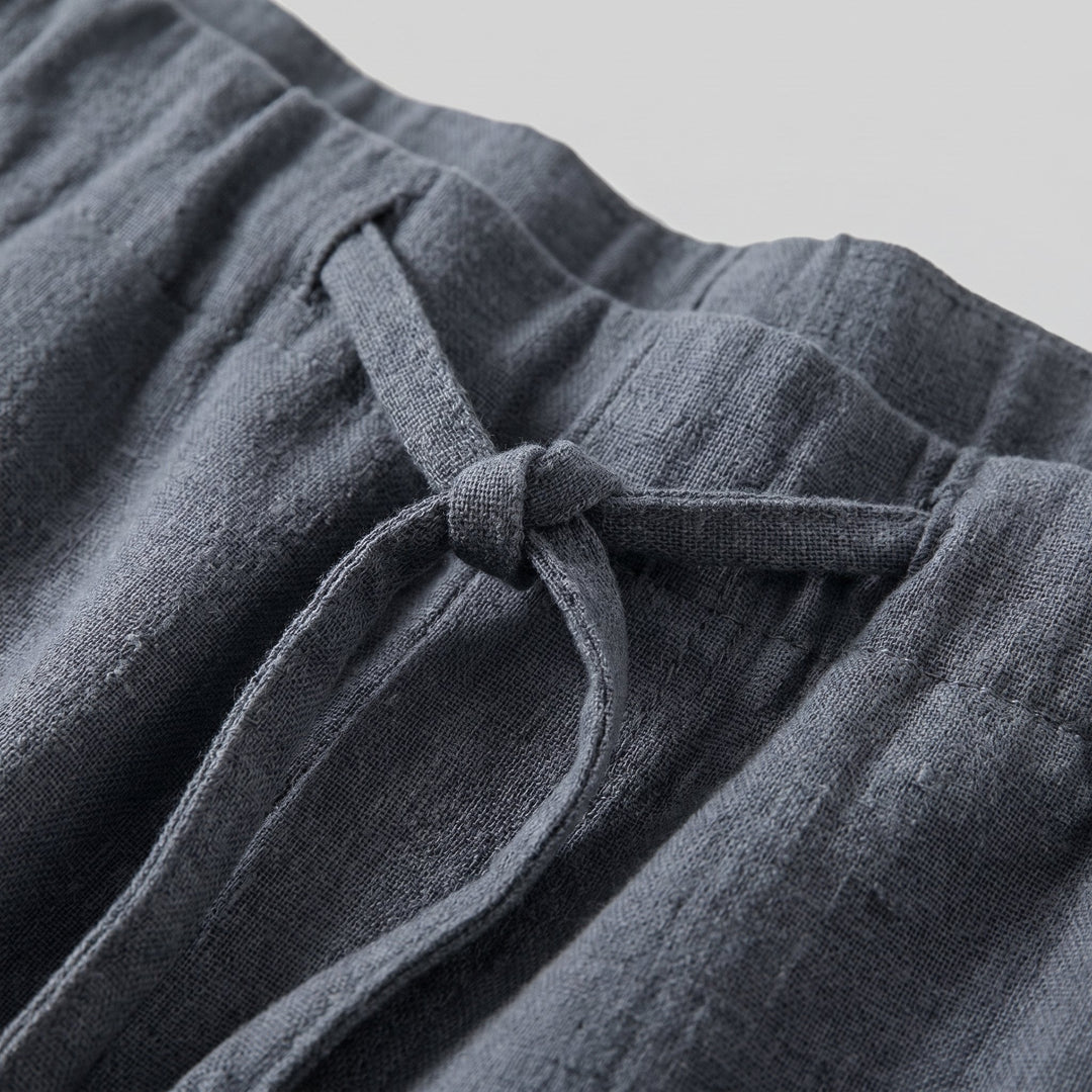 Elysian Pants | Linen-Blend, Relaxed Fit, Adjustable Drawstring