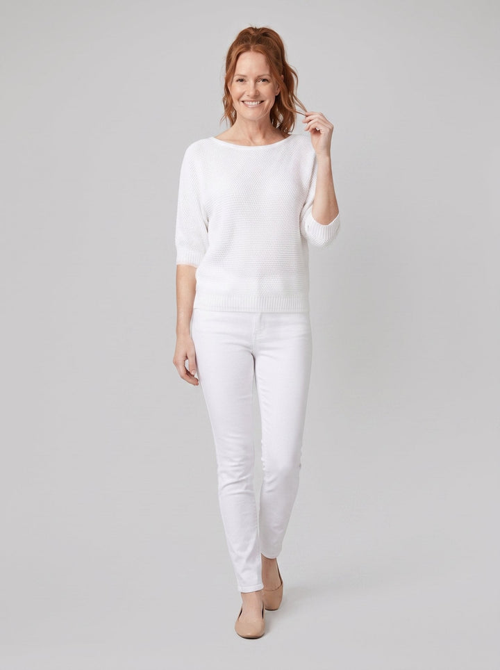 Elysian Spring Sweater white on model