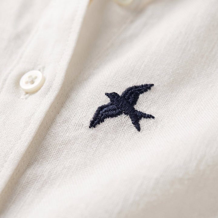 Flora | Women's Top Cotton Linen, Casual Long Sleeve Blouse