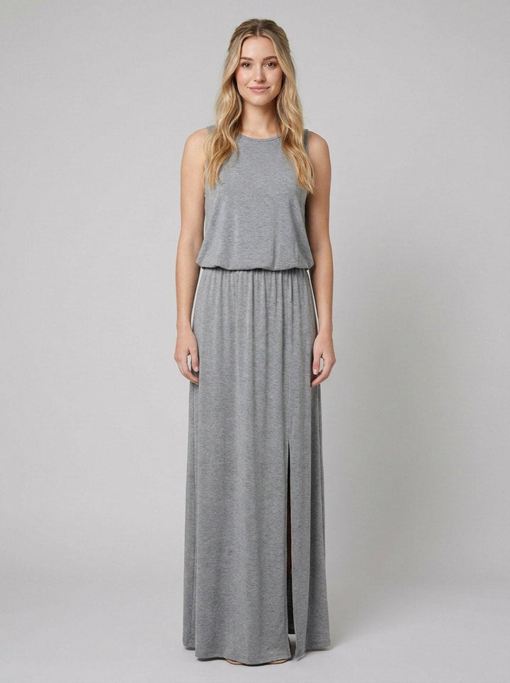 Giana summer maxi dress ash grey