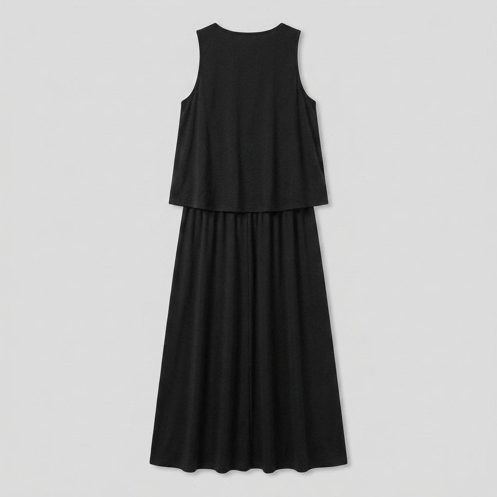 Giana | Summer Dress Loose Fit, Cotton Blend Maxi