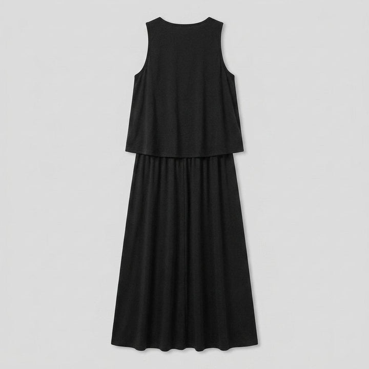 Giana | Summer Dress Loose Fit, Cotton Blend Maxi