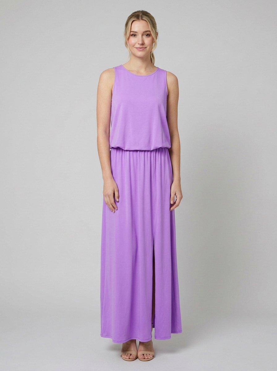 Giana summer maxi dress purple