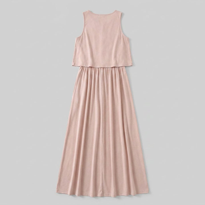 Giselle | Maxi Dress Loose Fit, Cotton Blend, Sleeveless Long Dress for Women