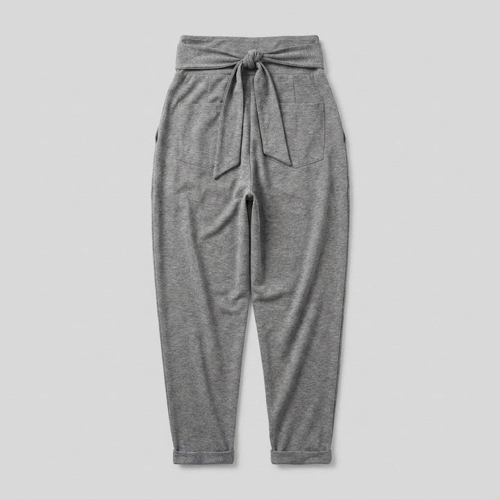 Grove | Harem Pants Women High Waist, Cotton Blend, Asymmetrical Design