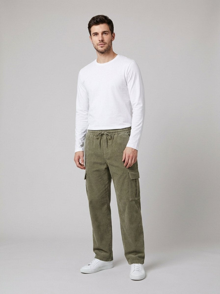 Haggar | Straight Leg Corduroy Pants