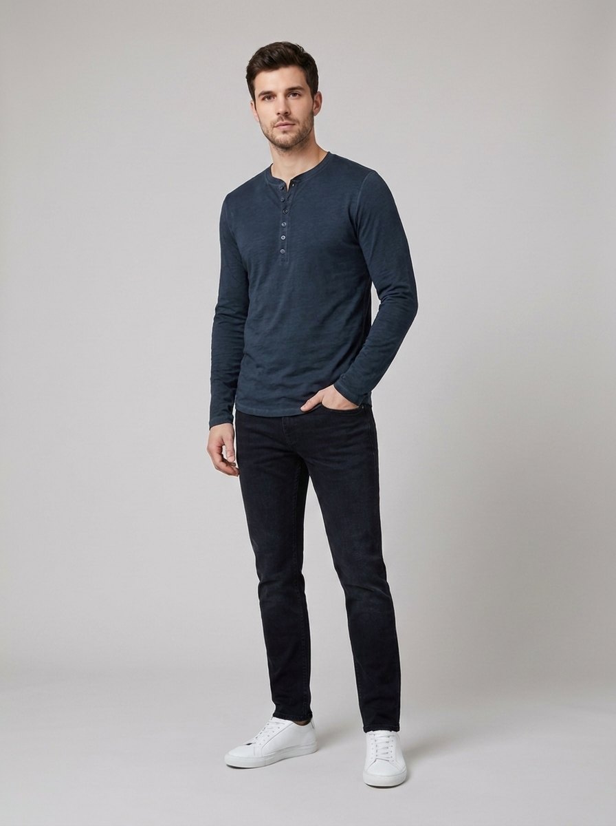 HENLEY |  Classic Long Sleeve Shirt