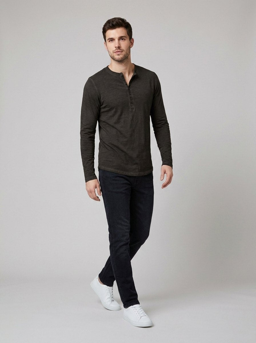 HENLEY |  Classic Long Sleeve Shirt