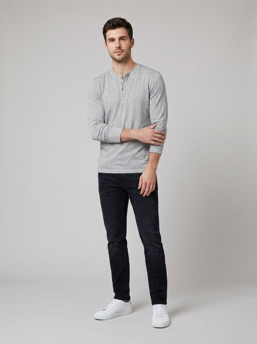HENLEY |  Classic Long Sleeve Shirt