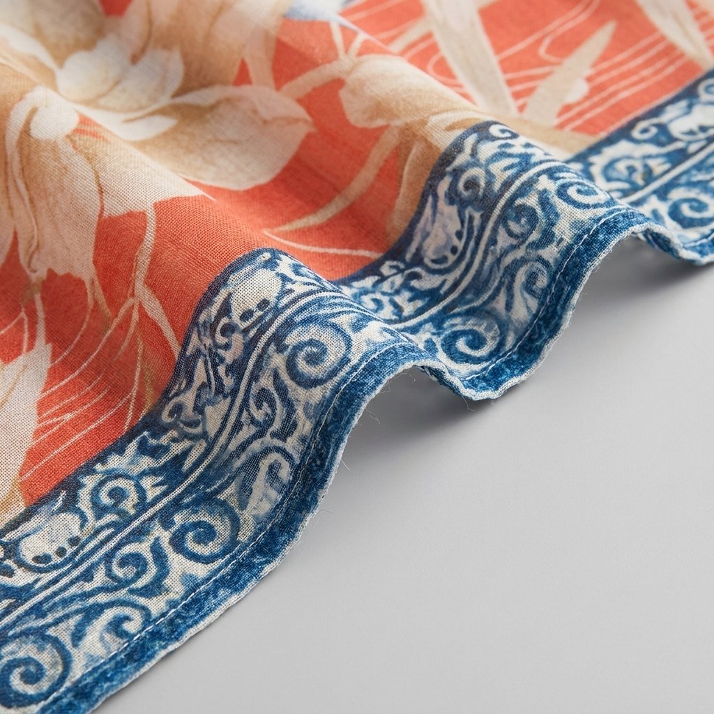Ivy | Beach Kimono  Lightweight Red Floral Print Open Front Design