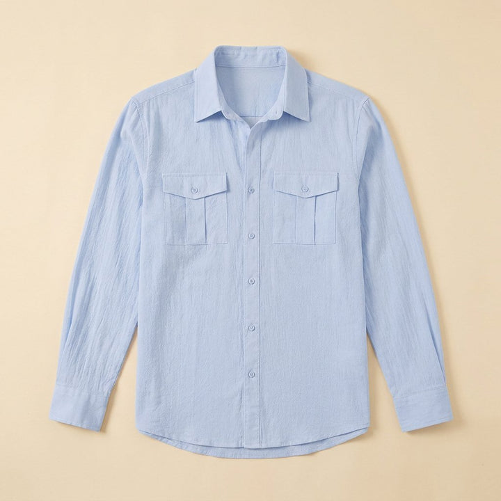 Kinetic | Utility Shirt Cotton-Linen Blend, Relaxed Fit