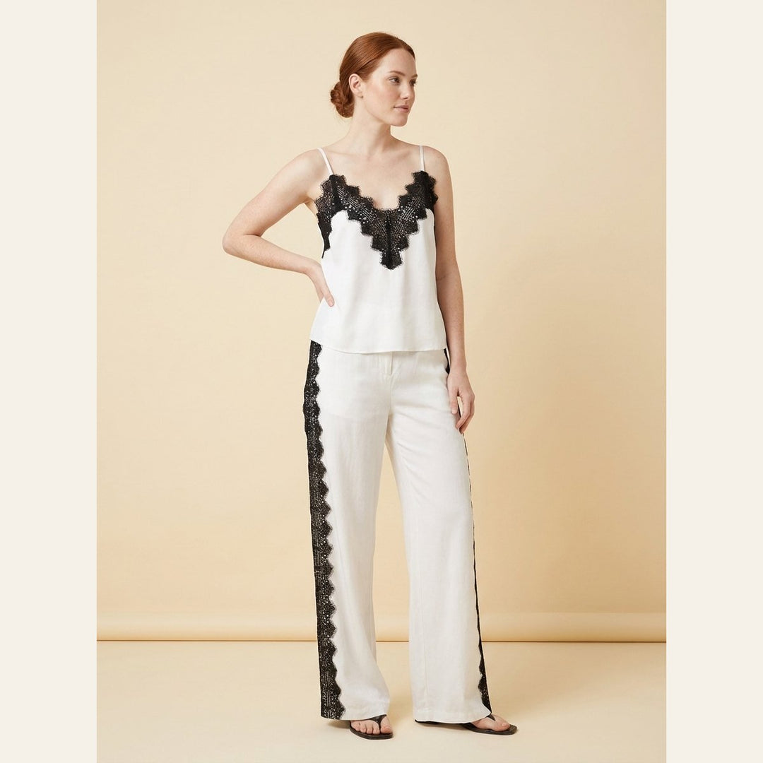 Lana | Women's Set Soft Tencel Blend Loungewear with Lace Trim Detail
