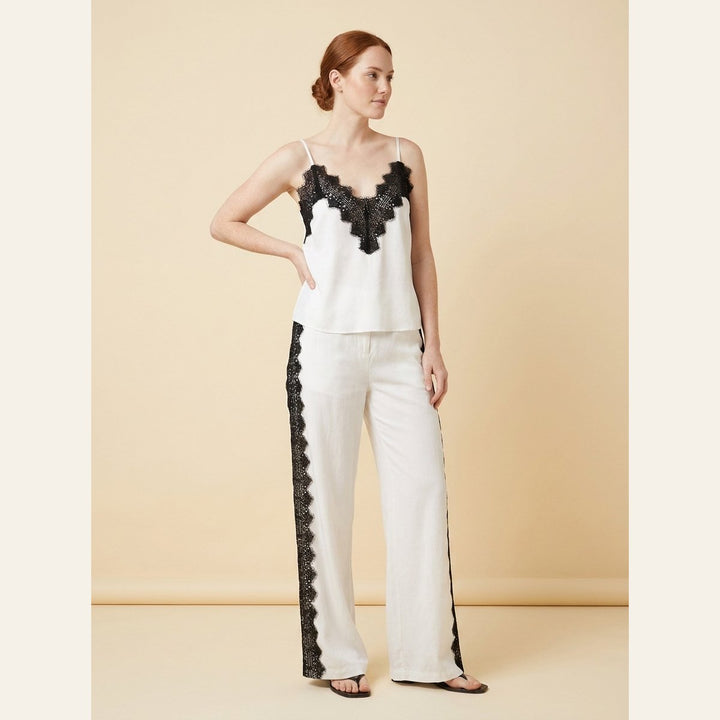 Lana | Women's Set Soft Tencel Blend Loungewear with Lace Trim Detail