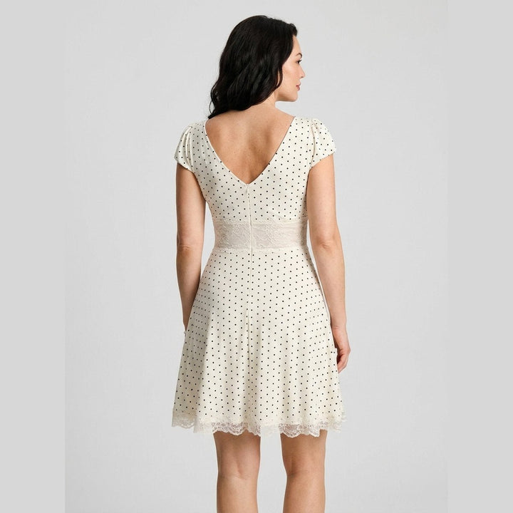 Lara | Mini Dress Lace Trim, Sculpting Fit for Women, Perfect Summer Cocktail Dress