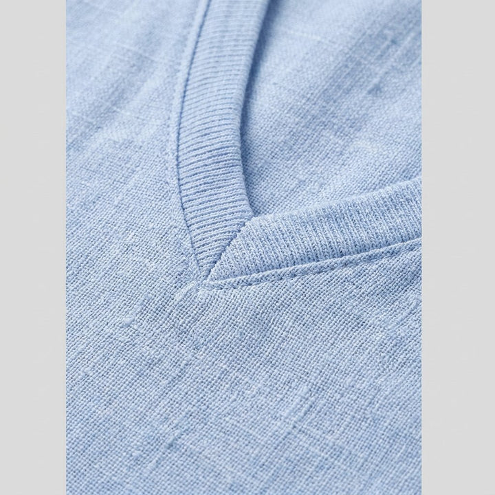 Liam | Men's T Shirt Breathable Linen, V-Neck Short Sleeve