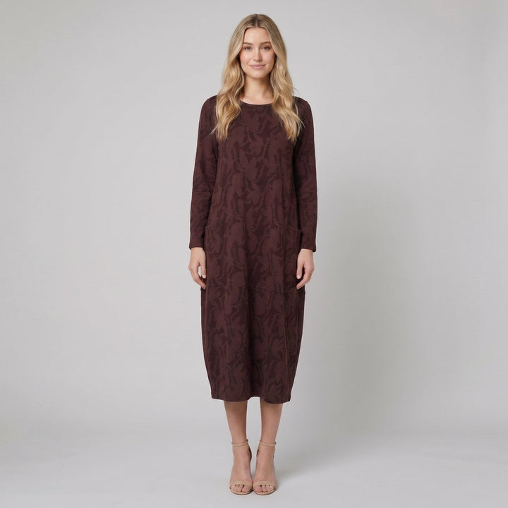 Luna midi dress floral red