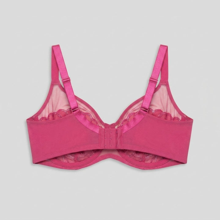 Luna Unlined Bra | Embroidered Design, Supportive Fit