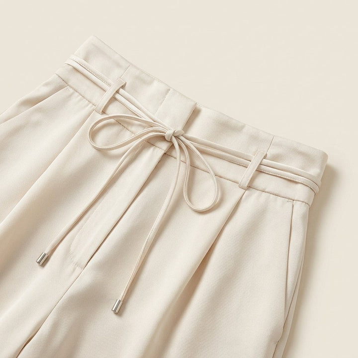 Luxe Co Ord Set Women | Elegant Cotton Blend, Halter Crop Top & High Waist Pants