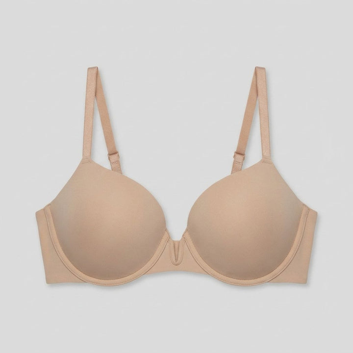 Luxe convertible bra nude front