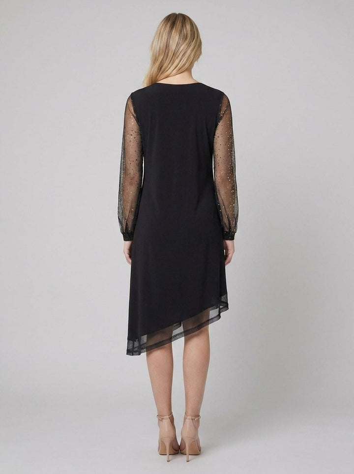 Matilda | evening dress with sheer sleeves