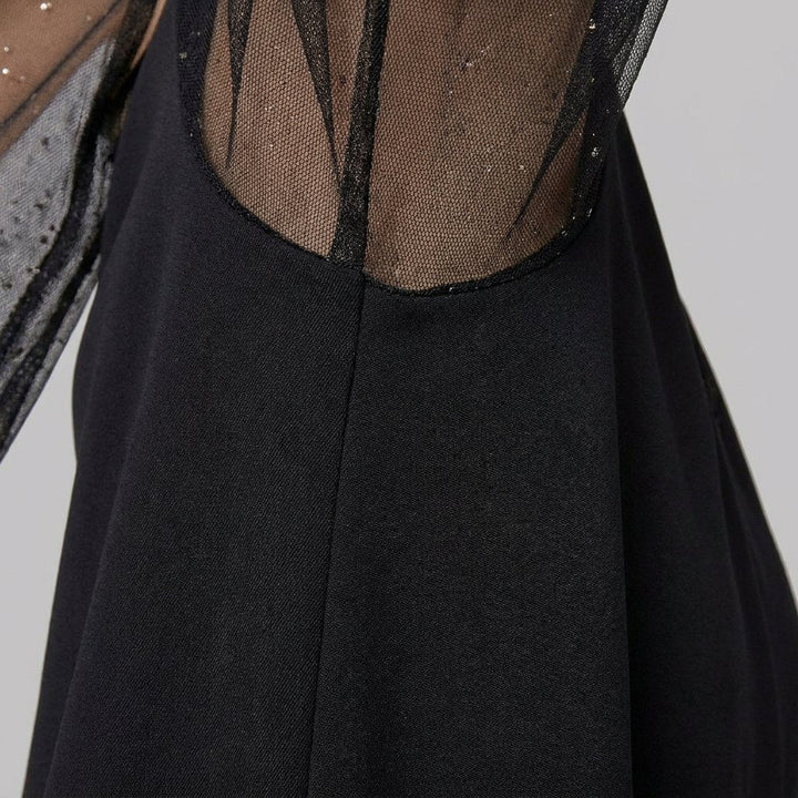 Matilda | evening dress with sheer sleeves