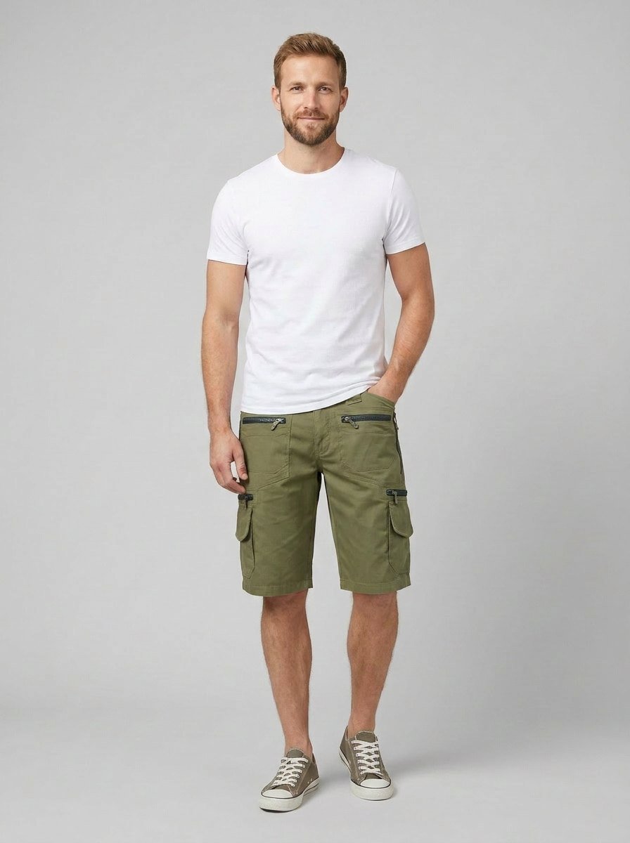 Maverick | Men's Cargo Shorts Multi-Pocket, Knee-Length, Durable Fabric