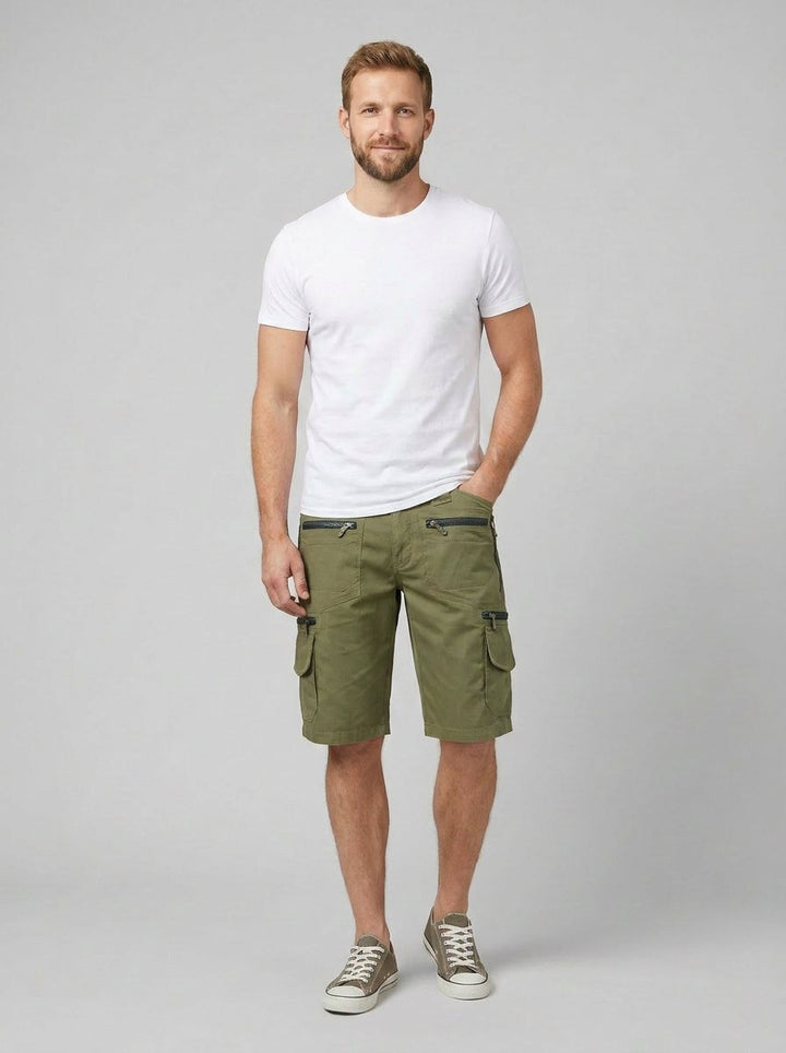 Maverick | Men's Cargo Shorts Multi-Pocket, Knee-Length, Durable Fabric