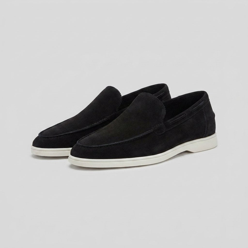Maverick | Mens Loafers Frosted Suede, Slip-On Design
