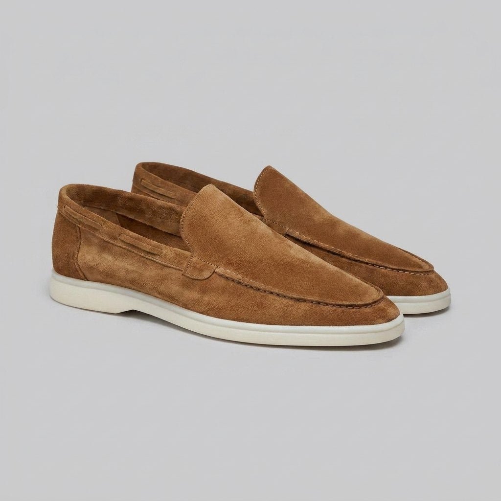 Maverick | Mens Loafers Frosted Suede, Slip-On Design