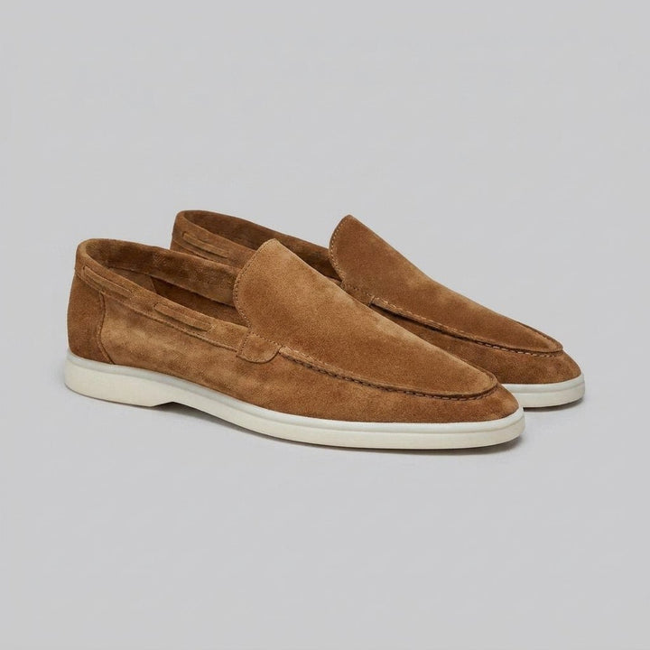 Maverick | Mens Loafers Frosted Suede, Slip-On Design