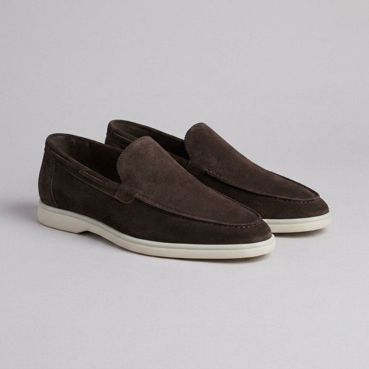 Maverick | Mens Loafers Frosted Suede, Slip-On Design