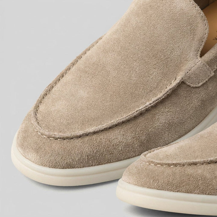 Maverick | Mens Loafers Frosted Suede, Slip-On Design