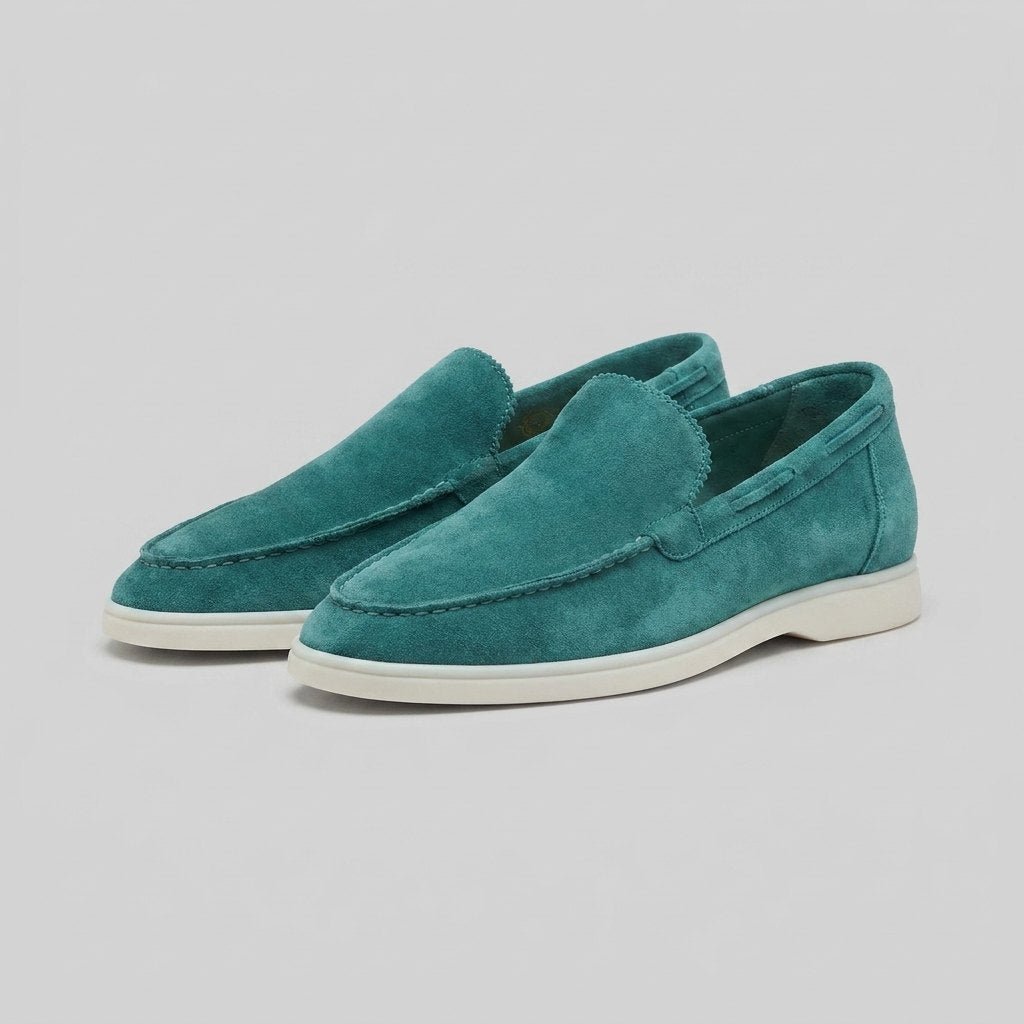 Maverick | Mens Loafers Frosted Suede, Slip-On Design