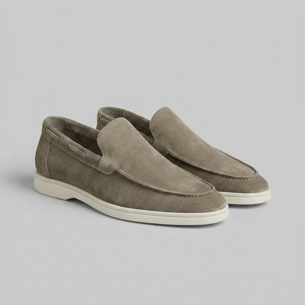 Maverick | Mens Loafers Frosted Suede, Slip-On Design