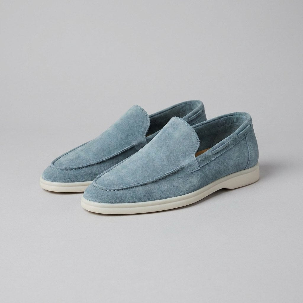 Maverick | Mens Loafers Frosted Suede, Slip-On Design