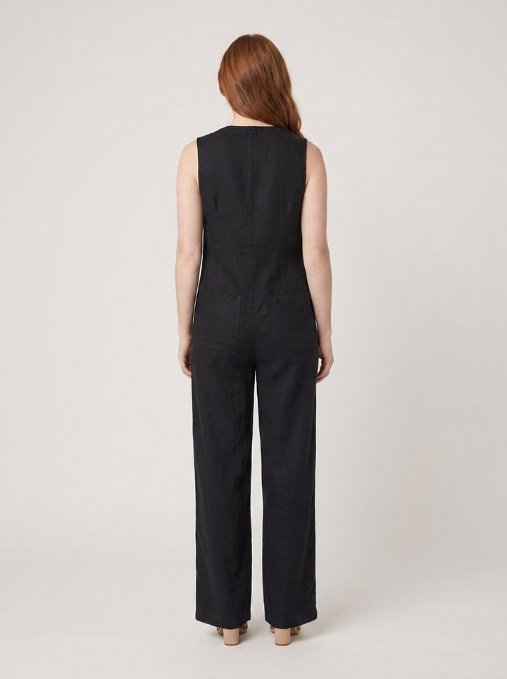 Mila | Jumpsuit Women Linen Blend, Elegant Sleeveless Design