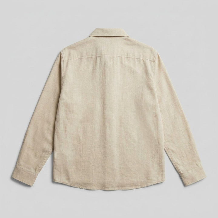 Milo | Men's Dress Shirt Cotton-Linen Blend, Lightweight & Breathable