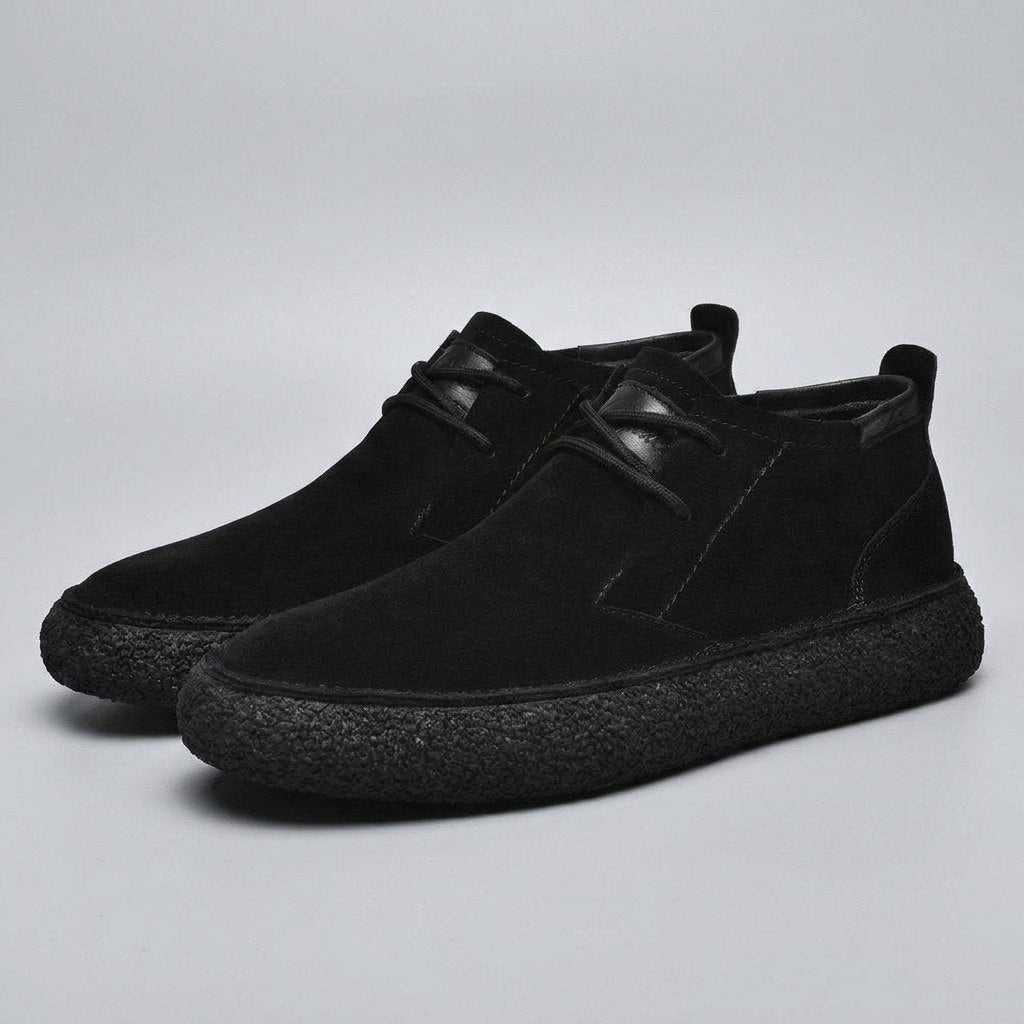 Milo | Mid-Top Loafers for Men, Suede-Like Surface, Textured Sole