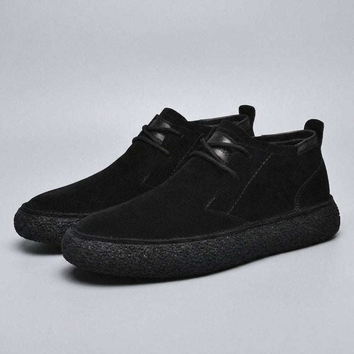 Milo | Mid-Top Loafers for Men, Suede-Like Surface, Textured Sole